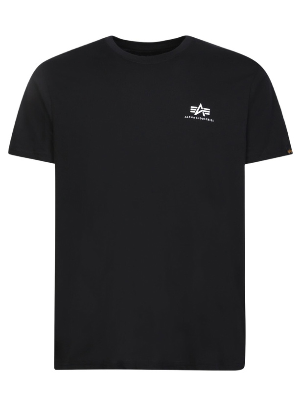 Photo: Alpha Industries Black Logo T-shirt