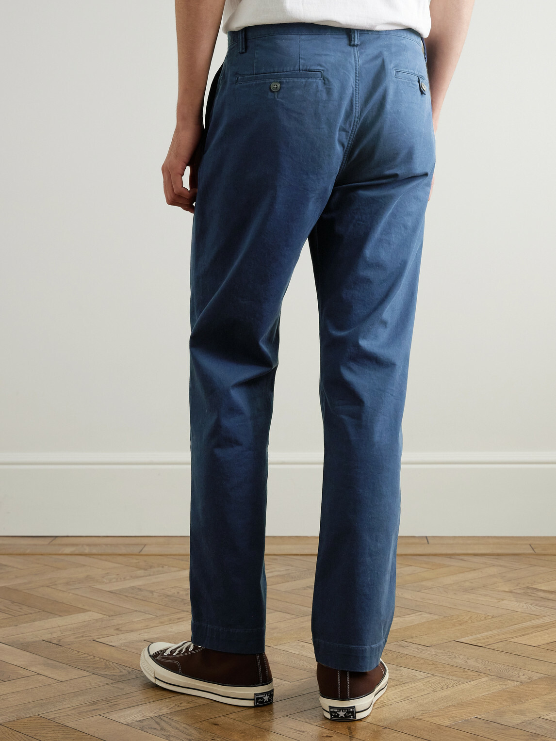 Polo Ralph Lauren - Bedford Straight-Leg Cotton-Blend Twill Trousers - Blue