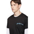 Alexander McQueen Black Embroidered Logo T-Shirt