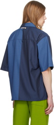 Marni Navy Striped Shirt
