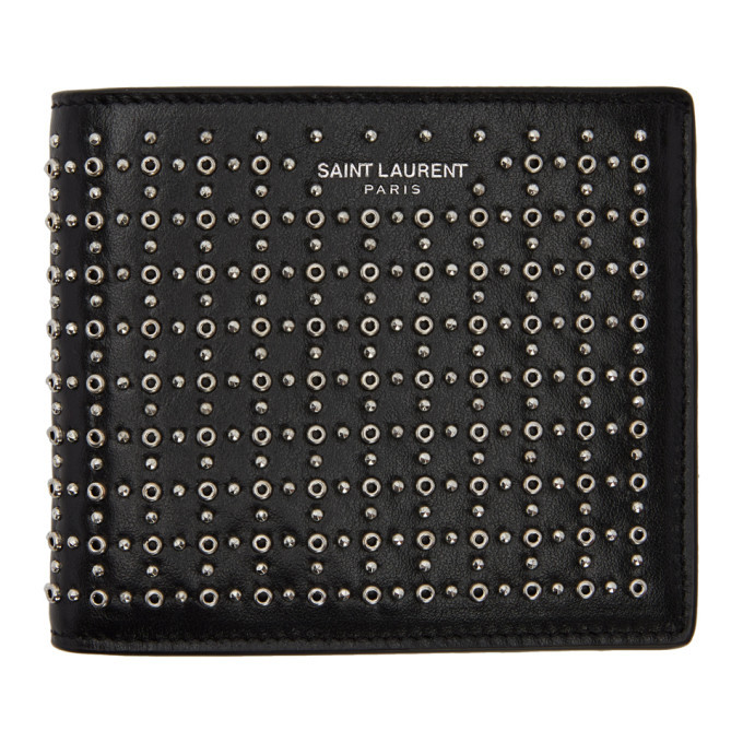 Photo: Saint Laurent Black Studded East West Wallet