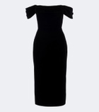 Carolina Herrera Off-shoulder midi dress