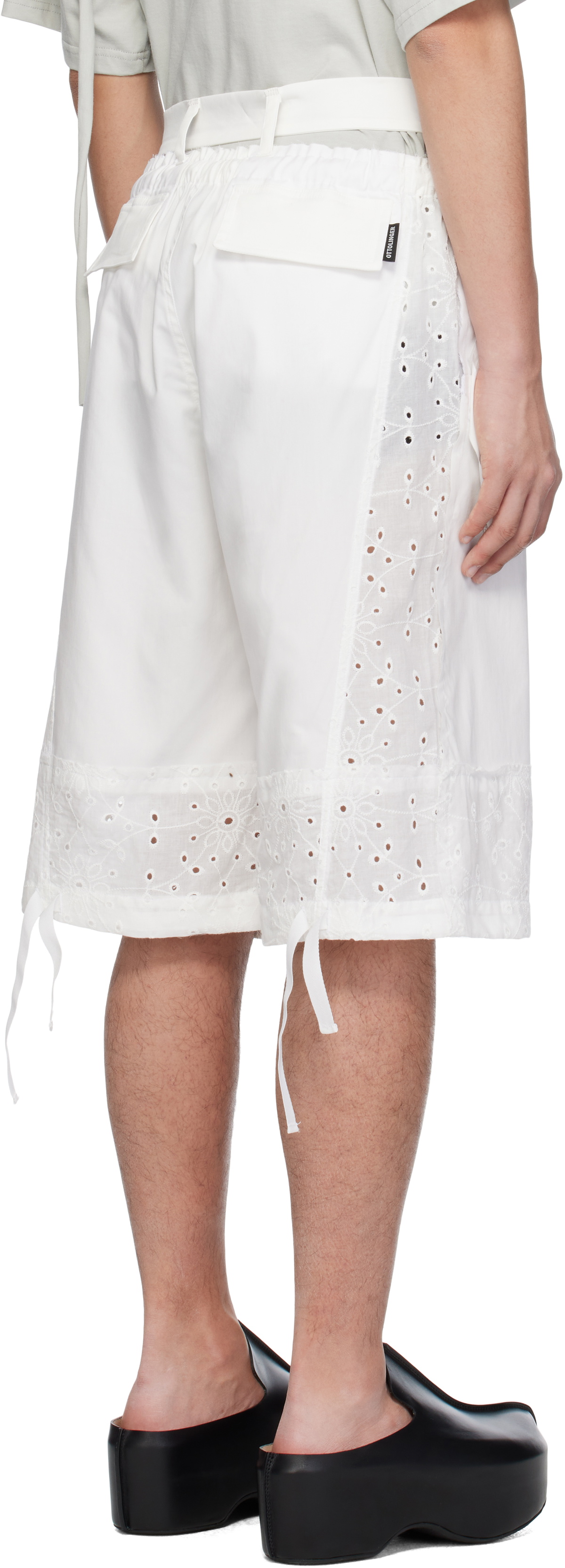 Ottolinger White Baggy Cargo Shorts