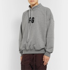 Fear of God - Logo-Appliquéd Mélange Loopback Cotton-Blend Jersey Sweatshirt - Gray
