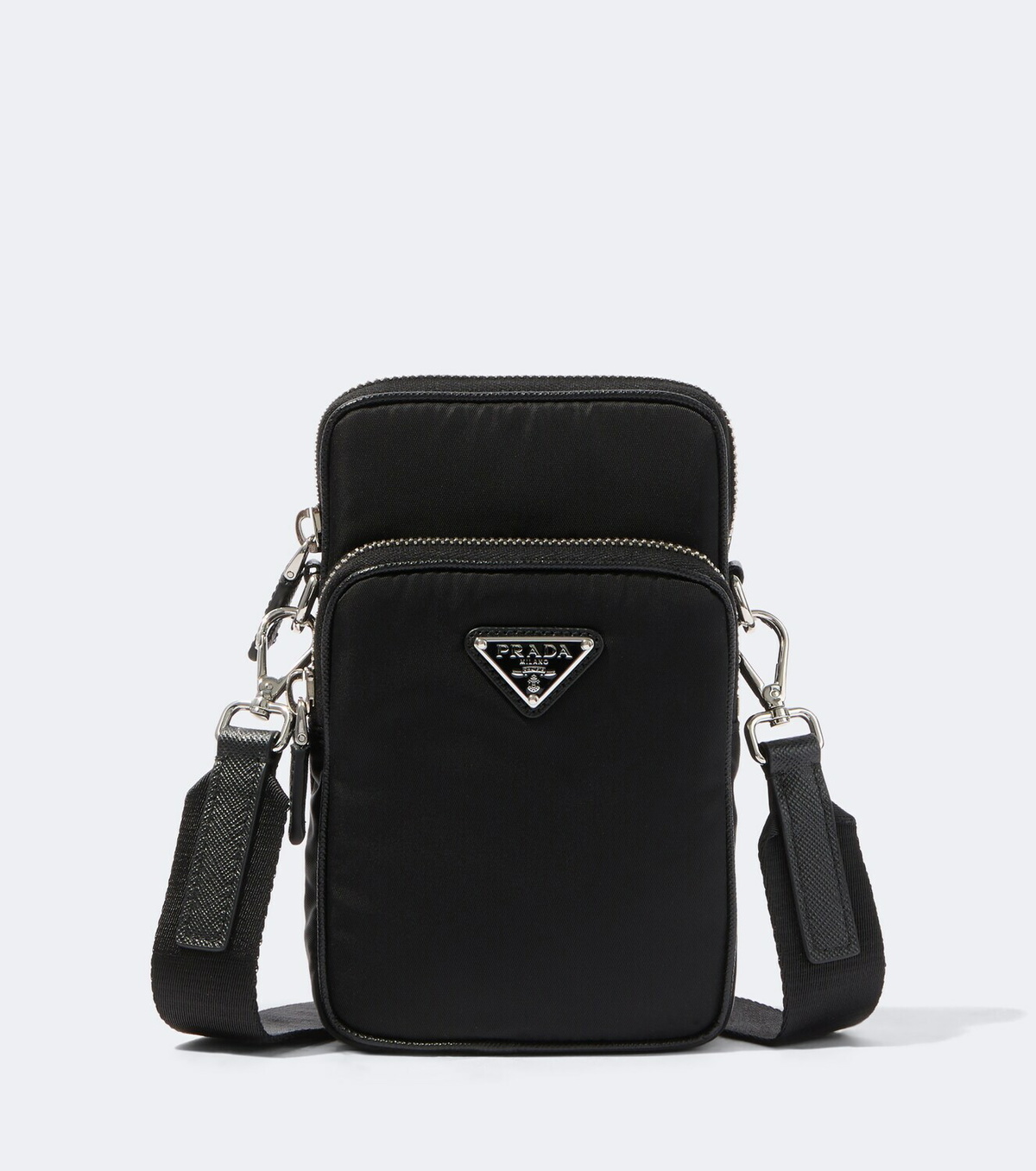 Prada Re-Nylon and Saffiano leather phone pouch