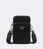 Prada Re-Nylon and Saffiano leather phone pouch