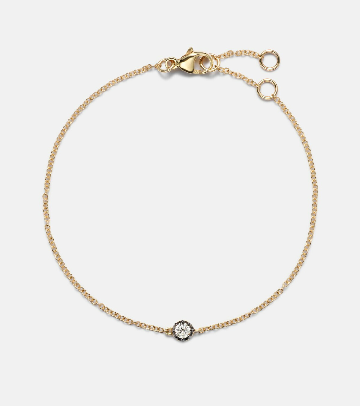 Stone and Strand The Alibi 10kt gold bracelet with diamond