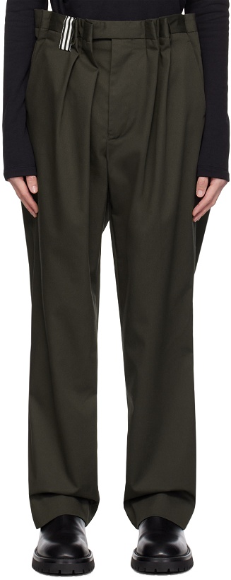 Photo: Marina Yee Gray Asymmetrical Darts Trousers