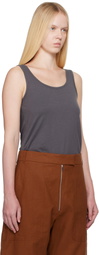 Studio Nicholson Gray Rist Jersey Tank Top