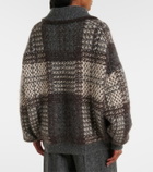 Brunello Cucinelli Checked sequined cardigan