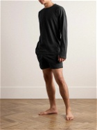 Nike Training - Yoga Logo-Embroidered Textured Dri-FIT Top - Black