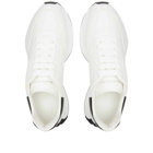 Alexander McQueen Men's Vintage Runner Sneakers in White/Black