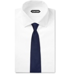 TOM FORD - 8cm Silk and Linen-Blend Tie - Men - Blue