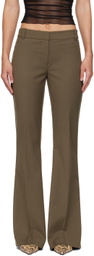 BEC + BRIDGE Khaki Teri Bootleg Trousers