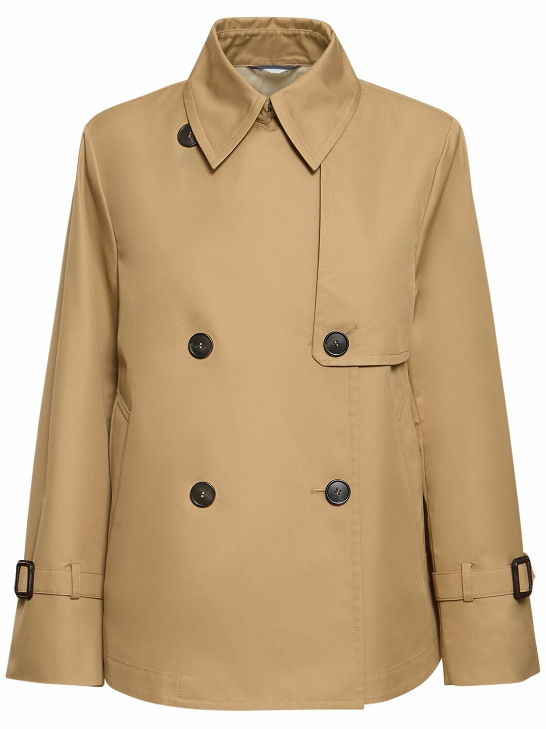 WEEKEND MAX MARA Biglia Short Gabardine Trench Coat Weekend