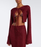 Bananhot Alma cropped sequined cardigan