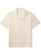 FOLK - Camp-Collar Gingham Cotton Shirt - Neutrals - 1