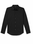 Theory - Sylvain Slim-Fit Cotton-Blend Poplin Shirt - Black