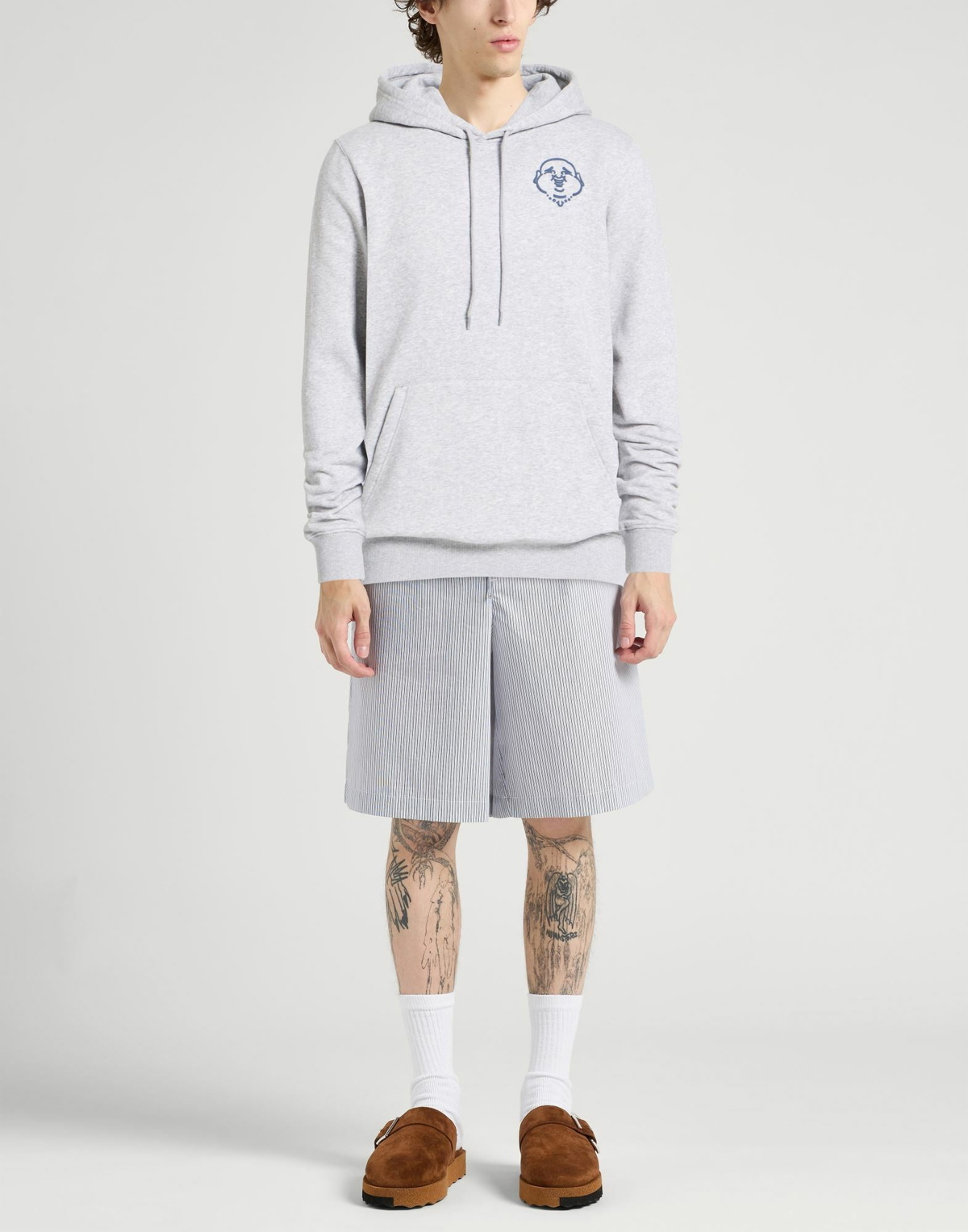 True Religion Mens Sweatshirt Light in Grey