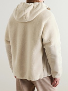 Loro Piana - Shell-Trimmed Cashmere and Silk-Blend Fleece Jacket - Neutrals
