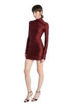 The Andamane Oleandra Dress In Bordeaux Polyamide