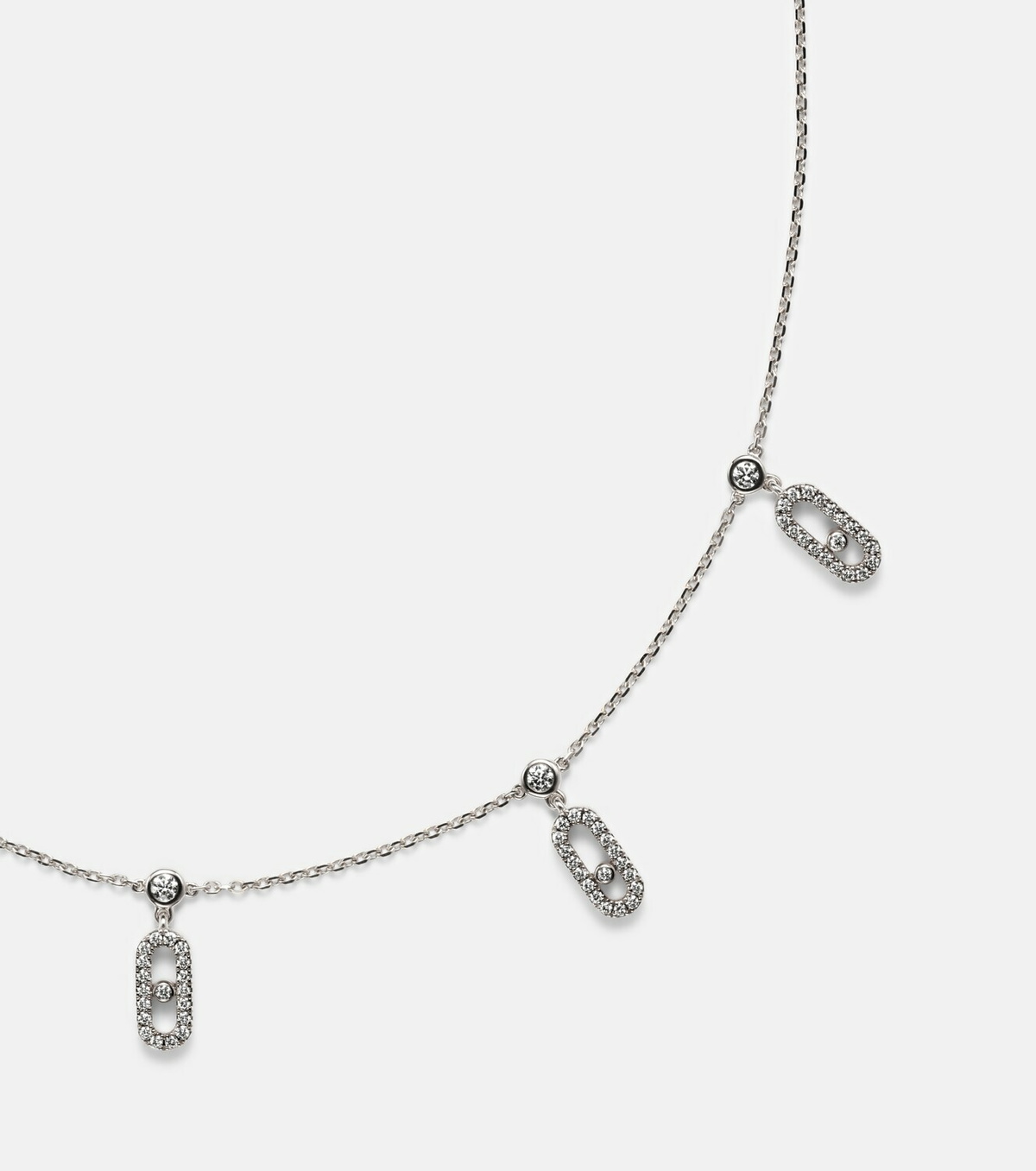Messika Move Uno 18kt white gold choker with diamonds