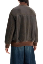 BLANCHA shearling bomber jacket Brown