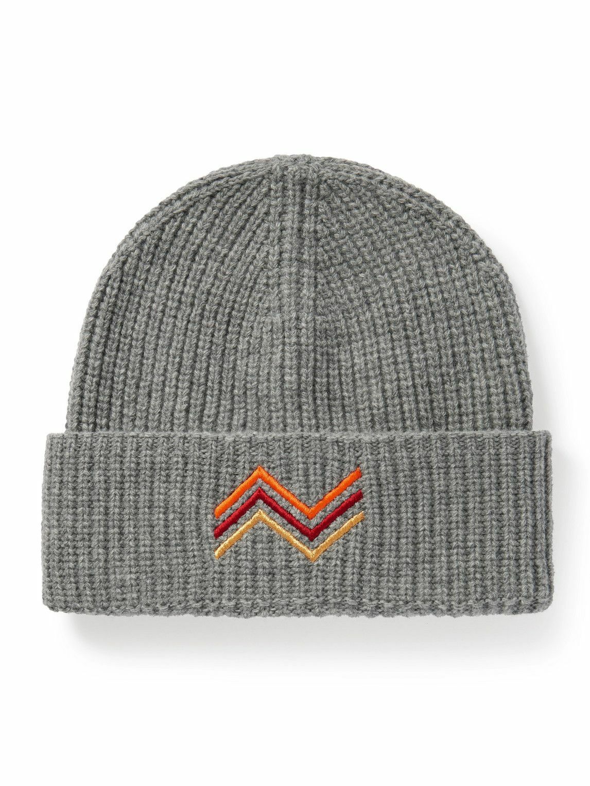 Missoni - Embroidered Ribbed Wool Beanie Missoni display picture 1