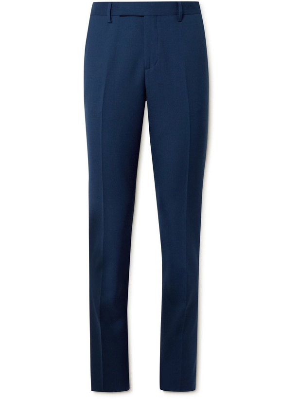 Photo: Paul Smith - Straight-Leg Virgin Wool Suit Trousers - Blue