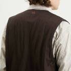 Ranra Men's Mill Viscose Cotton Vest in Black Coffee