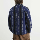Gramicci Men's Ripple Sherpa Jacket in Navy Ripple