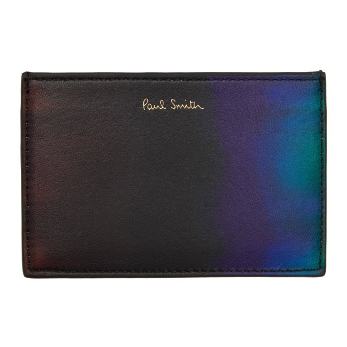 Photo: Paul Smith Black and Blue Gradient Card Holder