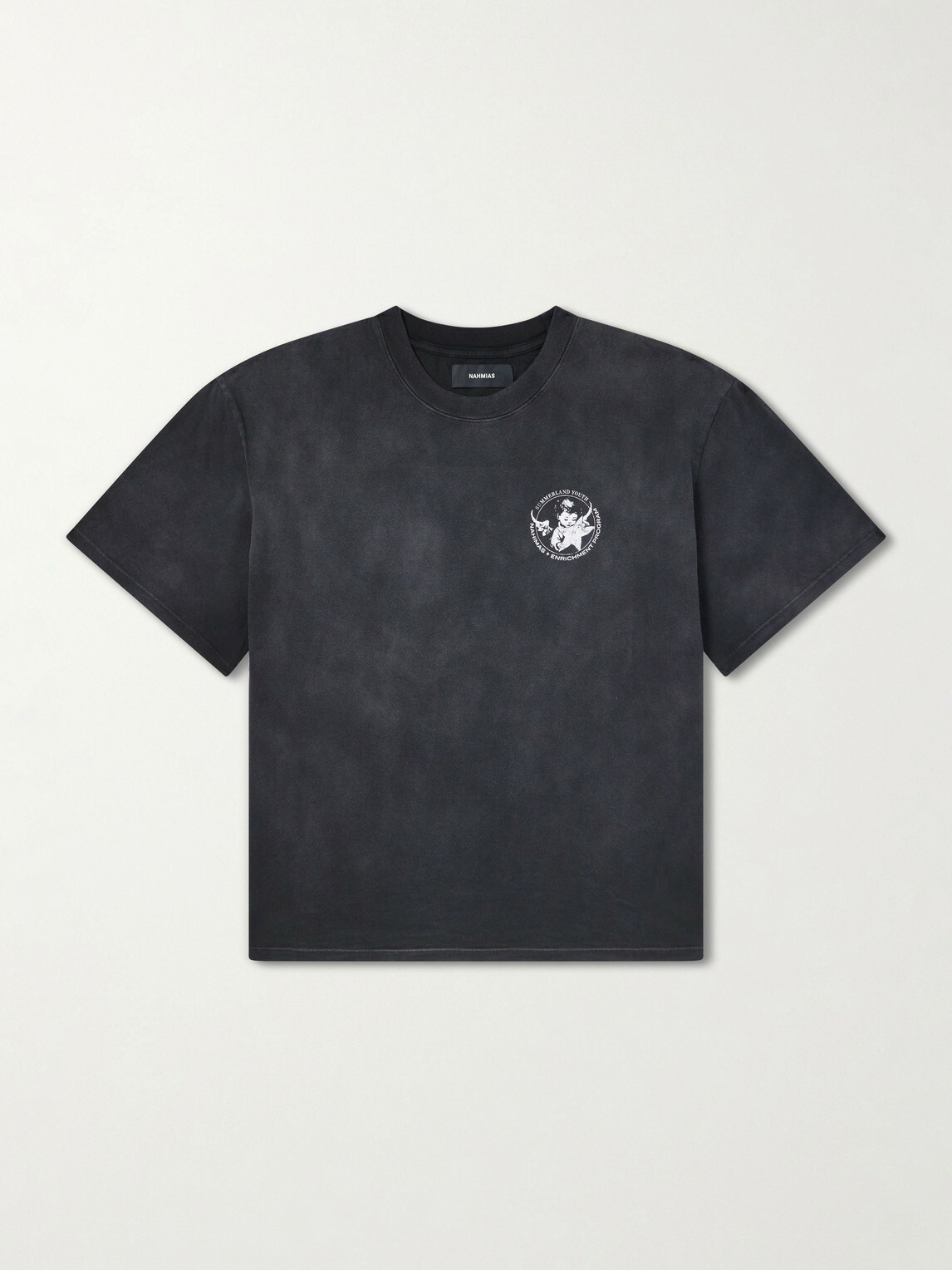 NAHMIAS - Youth Enrichment Program Printed Cotton-Jersey T-Shirt - Black
