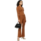 Calle Del Mar Orange Ribbed Cardigan