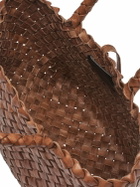 LITTLE LIFFNER Mini Basket Leather Top Handle Bag