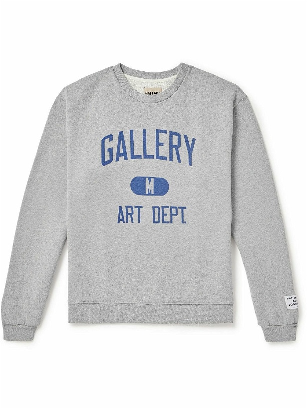 Photo: Gallery Dept. - Logo-Print Cotton-Jersey Sweatshirt - Gray