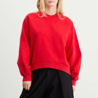 YMC Women's Bellow Sleeve Sweatshirt in Red