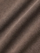 mfpen - New Garment-Dyed Brushed Organic Cotton-Jersey T-Shirt - Brown