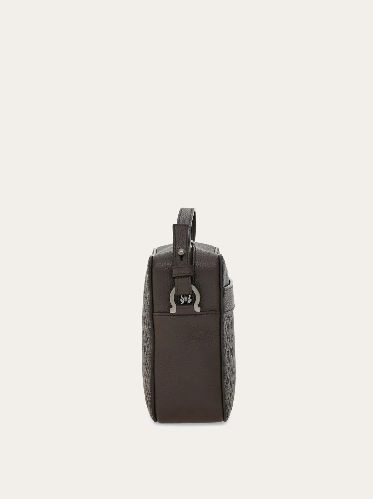 Ferragamo Mens Ferragamo Monogram shoulder bag in Brown