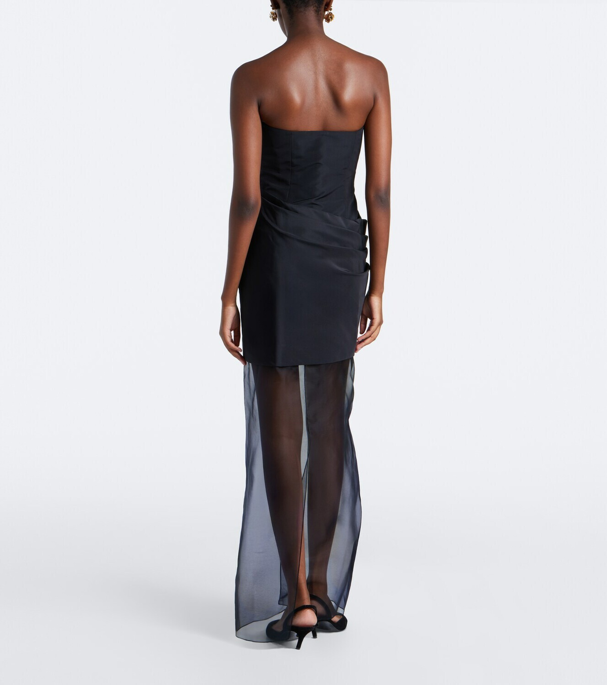 Carolina Herrera Silk faille and organza bustier gown