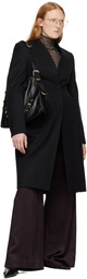 Givenchy Black Hourglass Coat