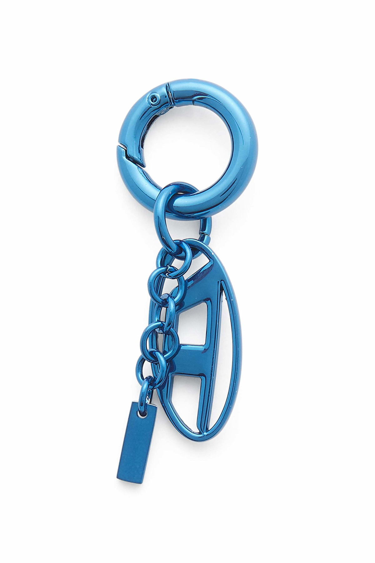 Diesel Charm with Oval D charm - Charms and Keyrings - Unisex - Blue