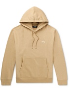 Stussy - Logo-Embroidered Cotton-Jersey Hoodie - Brown