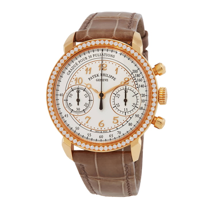 Photo: Patek Philippe Complications Silvery Opaline Dial Ladies Hand Wound Diamond Watch 7150/250R-001