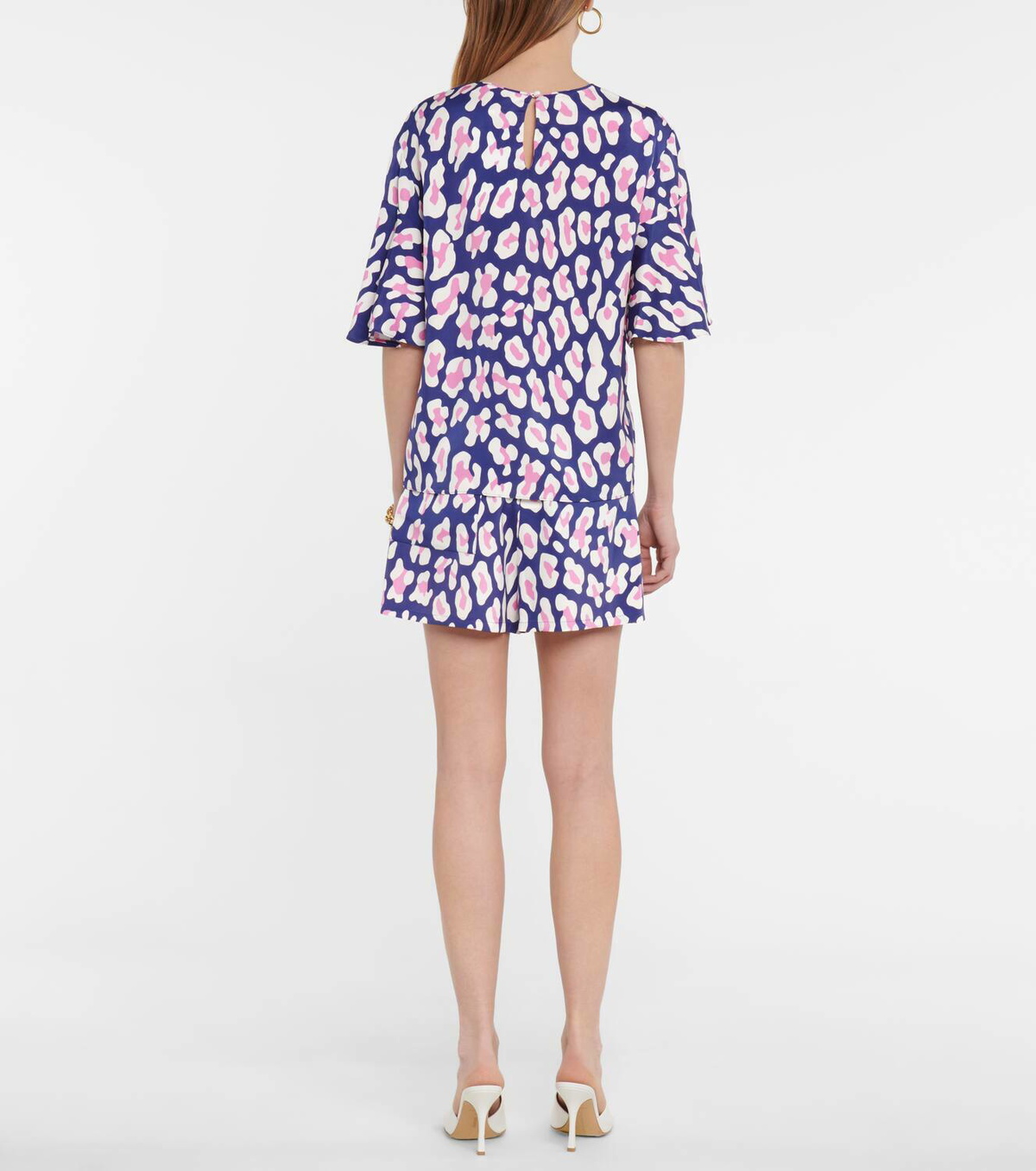 Diane von Furstenberg Ariene animal-print cady top