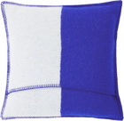Burberry Navy & White EKD Wool Cushion