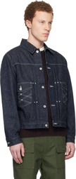 South2 West8 Blue Denim Trucker Jacket