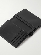 SAINT LAURENT - Cross-Grain Leather Bifold Wallet