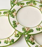 Les-Ottomans Palms set of 4 ceramic dinner plates
