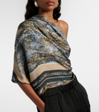 Christopher Esber Snake-print silk scarf